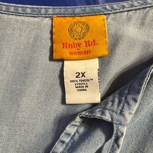 Ruby Rd. Women's Denim Blue Dress